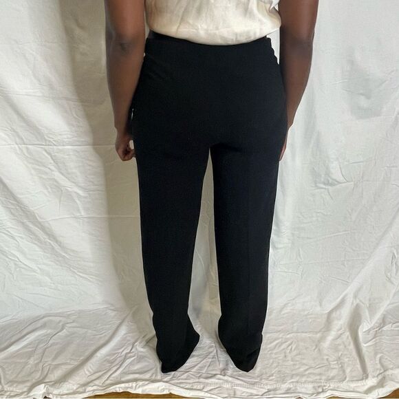 Revolve Donna Karen Silk Waistband Dress Trousers Pants - Picture 8 of 13